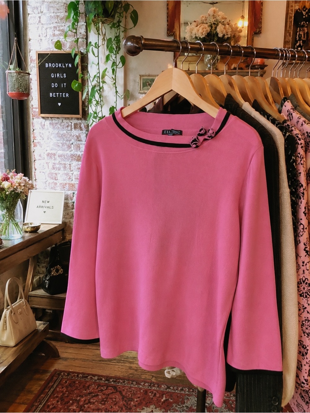 Tickled Pink 💓 1X Long Sleeve